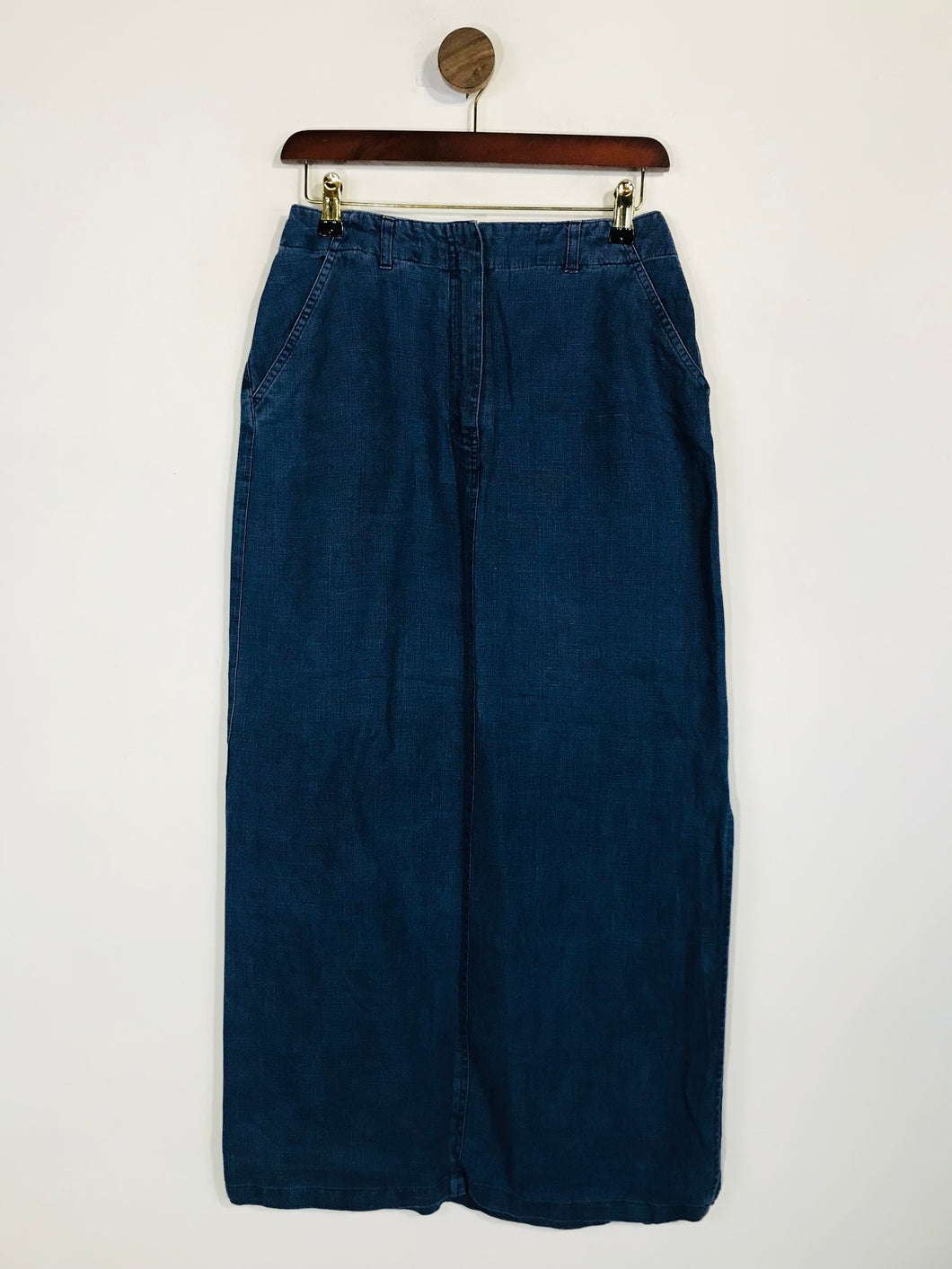 Phase Eight Women's Linen Maxi Skirt | UK10 | Blue