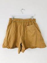Load image into Gallery viewer, MHL Margaret Howell Wide Leg Flared Pleated Shorts | L | Brown
