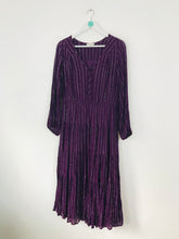 Load image into Gallery viewer, By Iris Women’s Oversized Gathered Maxi Dress | L UK14-16 | Purple
