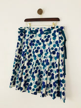 Load image into Gallery viewer, White Stuff Women&#39;s Polka Dot Pleated A-Line Skirt | UK16 | Blue
