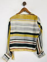 Load image into Gallery viewer, Zara Women&#39;s Striped Wrap Blouse | L UK14 | Multicoloured
