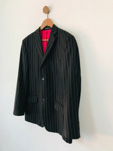 Load image into Gallery viewer, French Connection Men&#39;s Striped Blazer Jacket | 40 | Black
