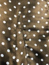 Load image into Gallery viewer, Sophia Pigozzi Women&#39;s Silk Polka Dot Midi Skirt | EU44 UK16 | Brown

