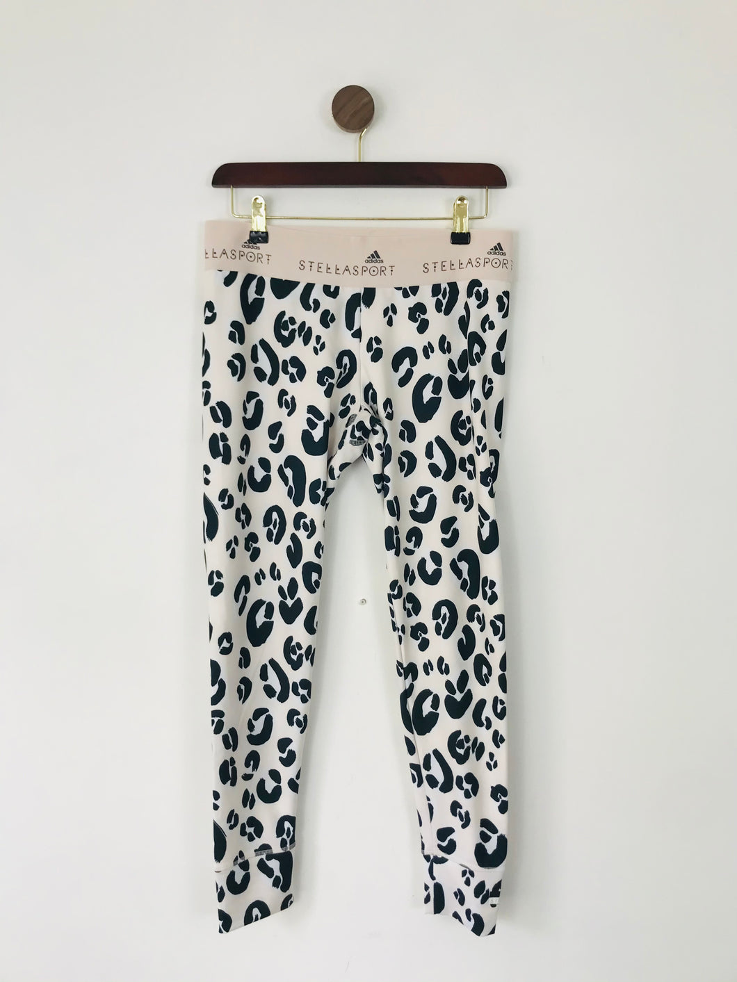 Adidas Stella Sport Women’s Leopard Print Leggings | M UK12-14 | Black White