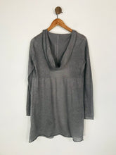 Load image into Gallery viewer, The White Company Women&#39;s Linen Hooded Cardigan  | S UK8 | Grey
