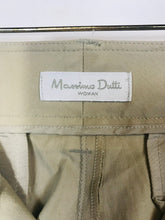 Load image into Gallery viewer, Massimo Dutti Women&#39;s Cotton Slim Chinos Trousers | EU44 UK16 | Beige
