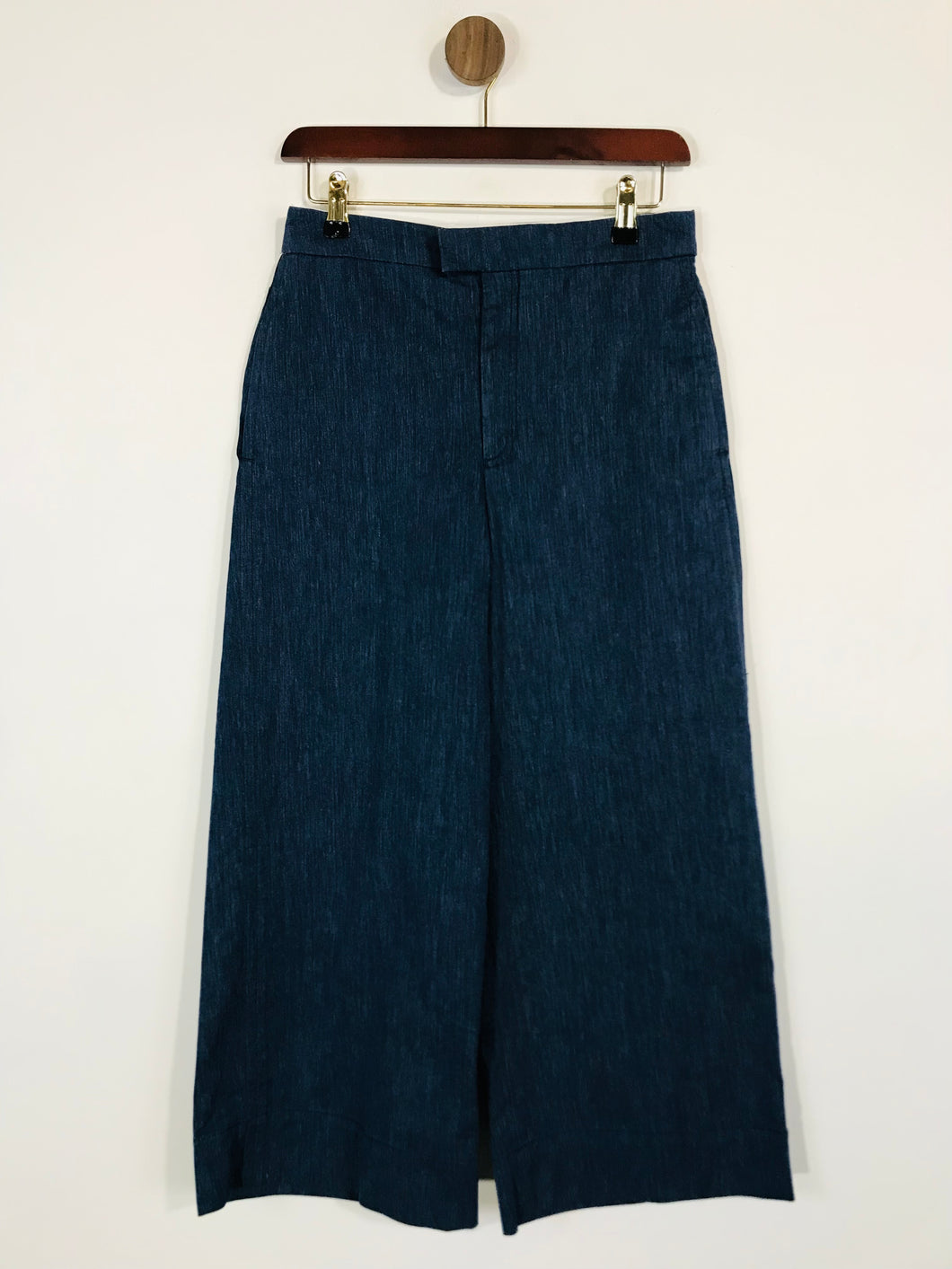 Zara Women's Denim Look Culottes Trousers | XS UK6-8 | Blue
