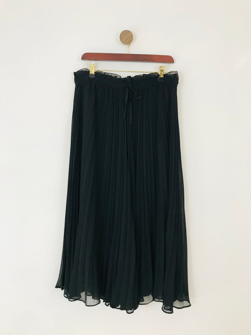 Zara Women’s Pleated Wide Leg Culottes | XL UK18 | Black