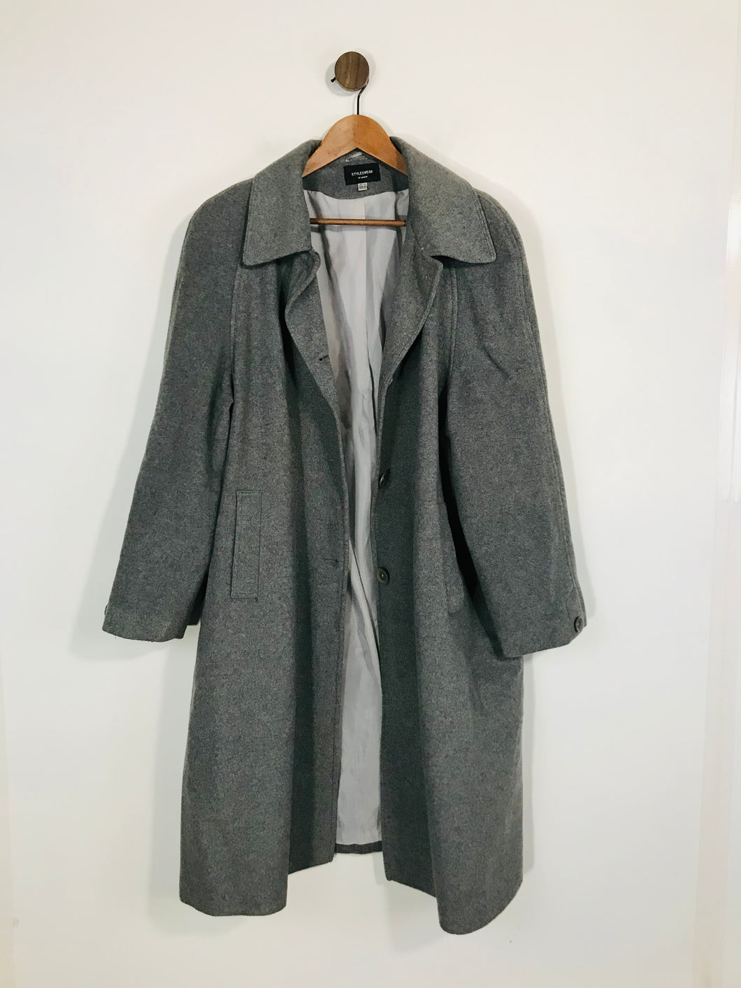 Styleswear Women's Wool Smart Overcoat Coat | UK20 | Green