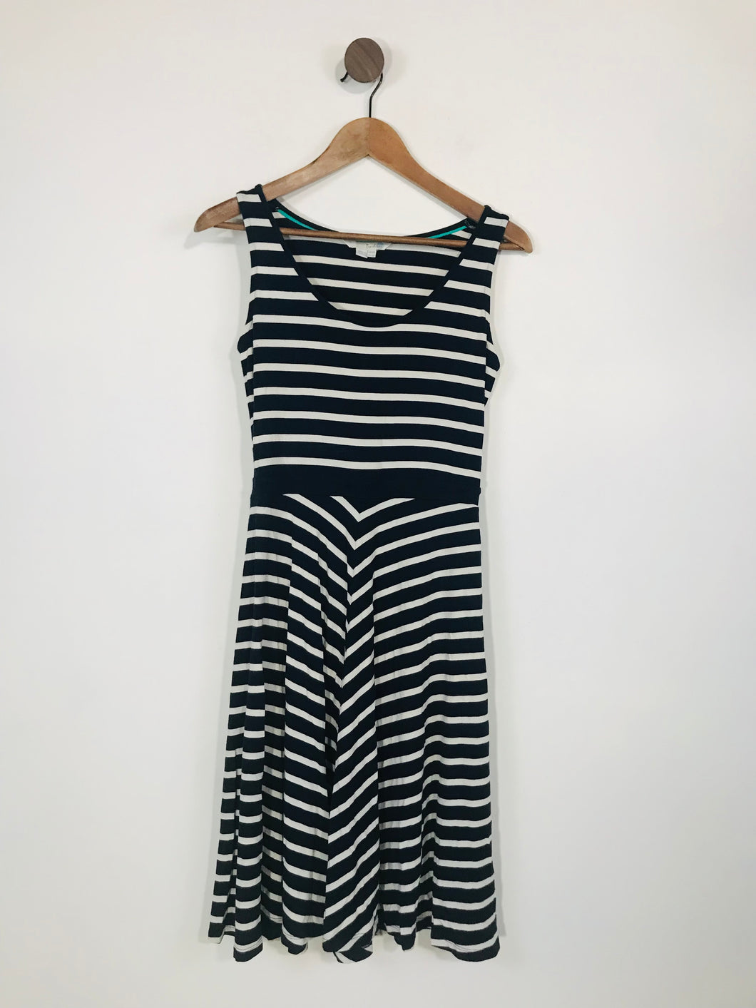 Boden Women's Striped A-Line Dress | UK10 | Blue