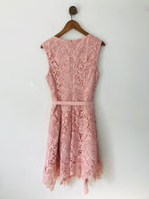 Load image into Gallery viewer, Phase Eight Women&#39;s Floral Lace A-Line Dress | UK12 | Pink
