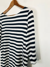 Load image into Gallery viewer, Steilmann Women&#39;s Striped Long Sleeve T-Shirt | UK12 | Blue
