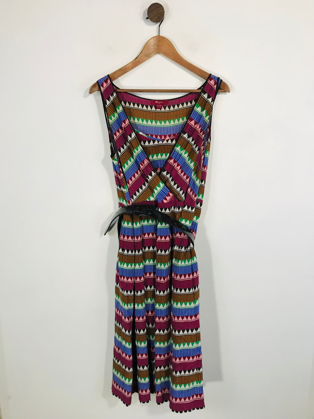 Monsoon Women's Colour Block Striped A-Line Dress | UK14 | Multicoloured