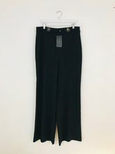 Load image into Gallery viewer, Zara Women’s High Waisted Wide Leg Trousers NWT | L UK14 | Black
