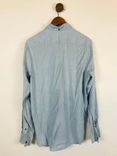 Load image into Gallery viewer, Ted Baker Men&#39;s Linen Blend Long Sleeve Button-Up Shirt | 5 XL | Blue
