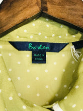 Load image into Gallery viewer, Boden Women&#39;s Polka Dot Sheer Button-Up Shirt NWT | UK14 | Green
