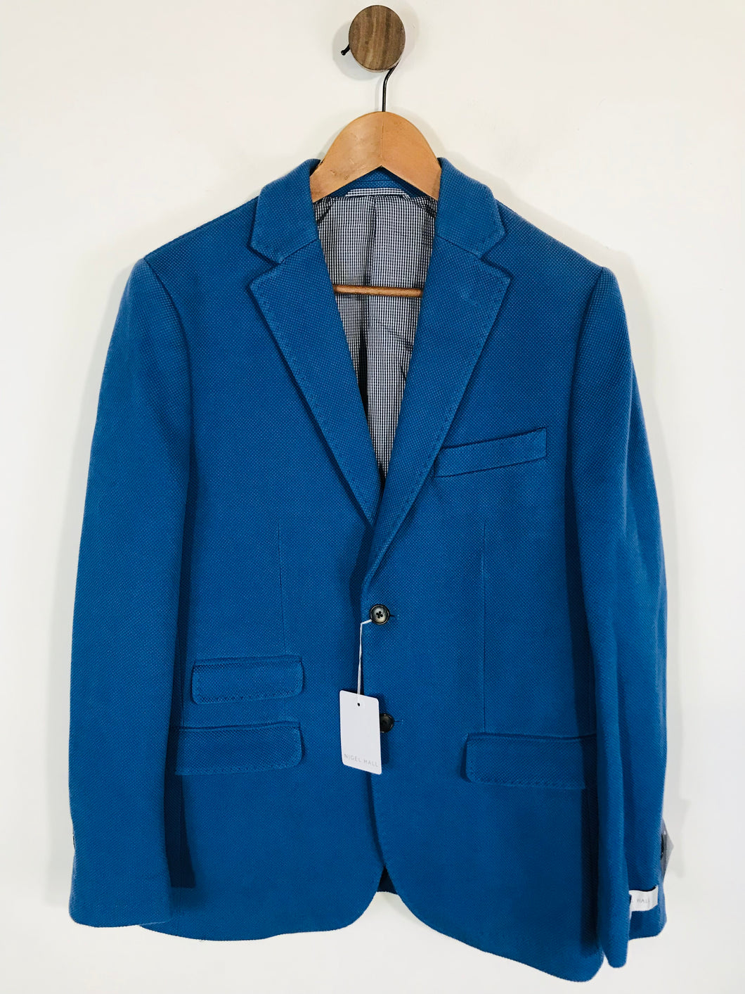 Nigel Hall Men's Cotton Suit Jacket NWT | 40 L | Blue