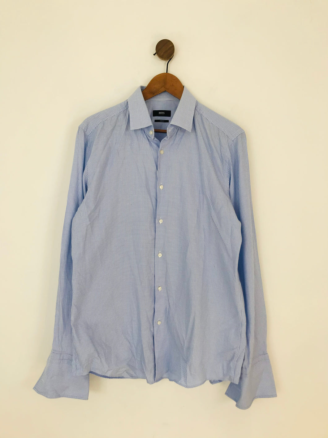 Hugo Boss Men’s Slim Fit Shirt | L 42 16.5 | Blue