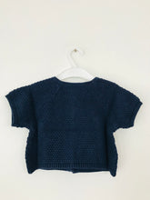 Load image into Gallery viewer, The Little White Company NWT Kids Short Sleeve Cardigan | 2-3 years | Blue
