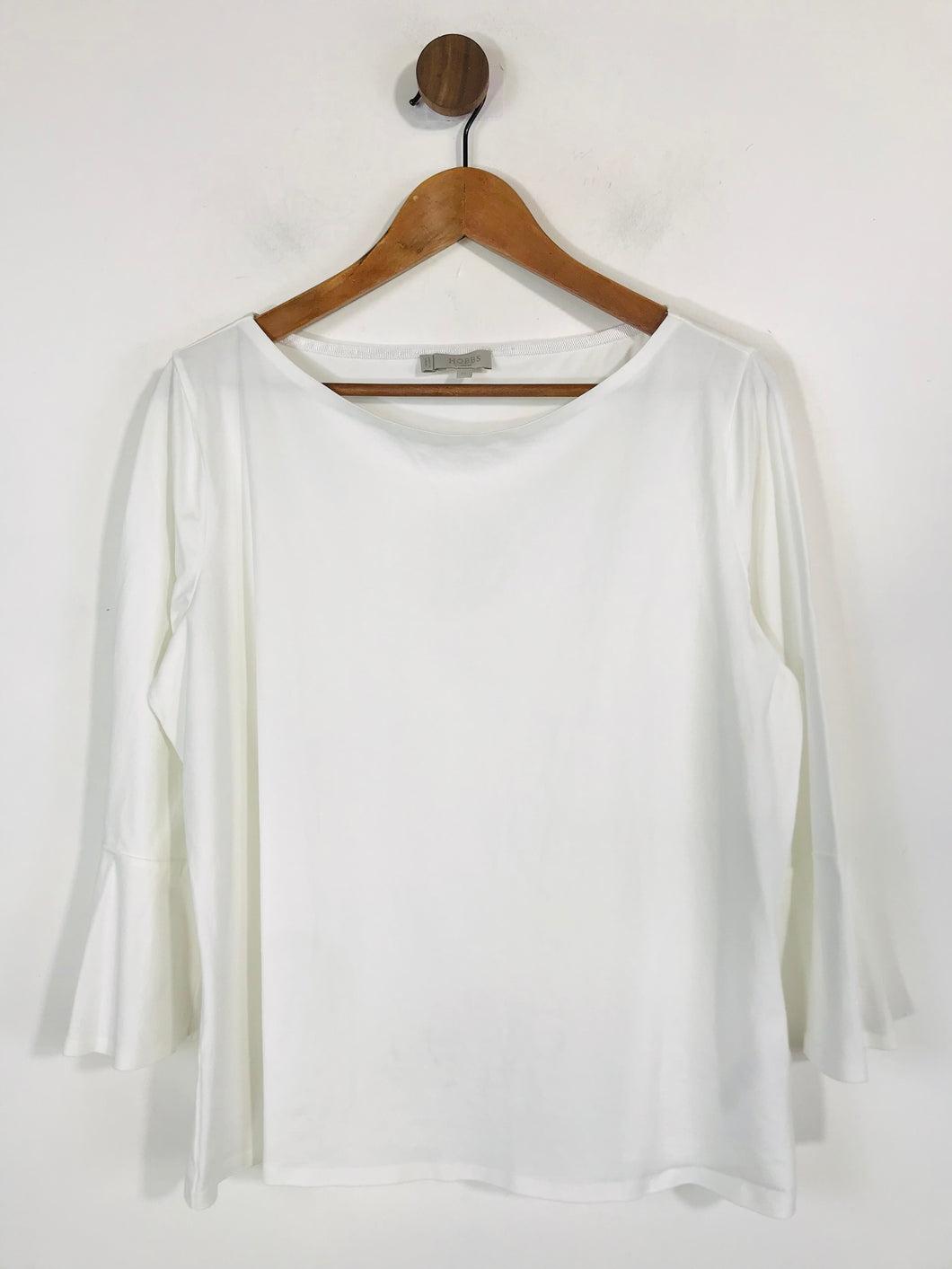 Hobbs Women's Long Sleeve Smart T-Shirt | XL UK16 | White