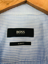 Load image into Gallery viewer, Hugo Boss Men’s Slim Fit Shirt | L 42 16.5 | Blue
