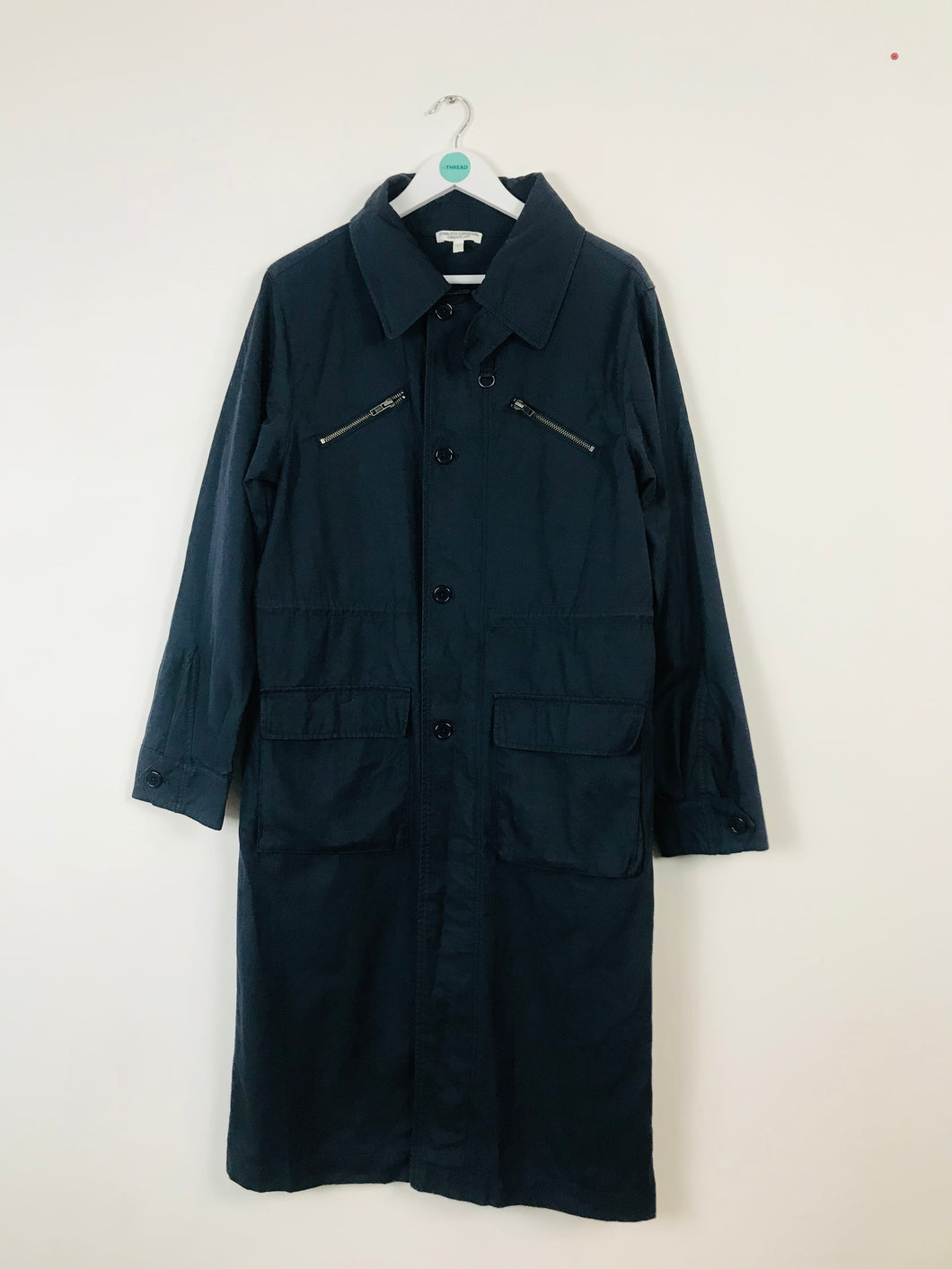 Current/Elliott Womens Oversized Parka Coat | UK10-12 | Navy