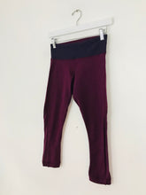 Load image into Gallery viewer, Lululemon Women’s Low Rise Cropped Gym Yoga Leggings | 4 XS UK8 | Burgundy Red
