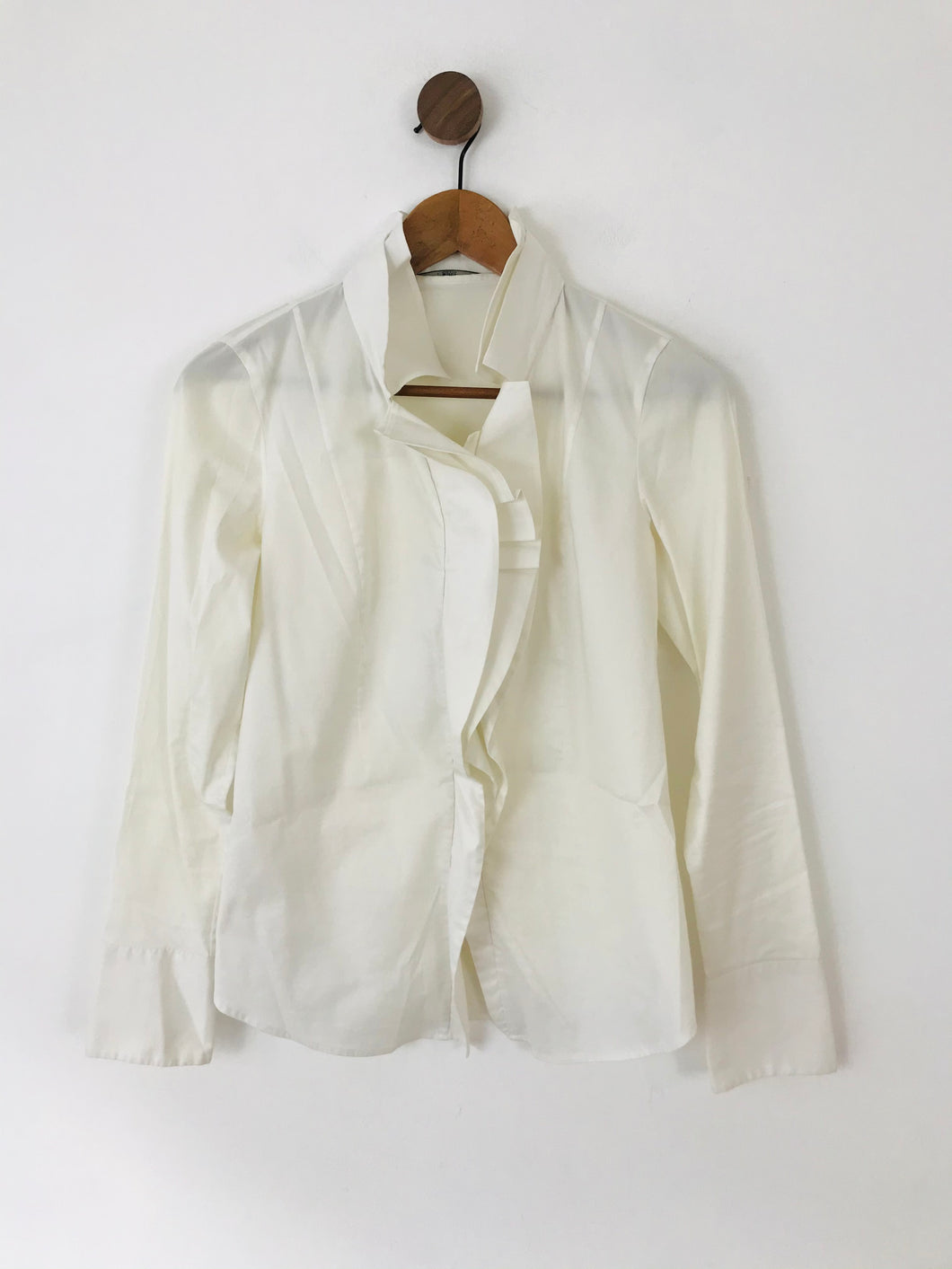 Hugo Boss Women's Long Sleeve Button-Up Shirt | UK6 | White