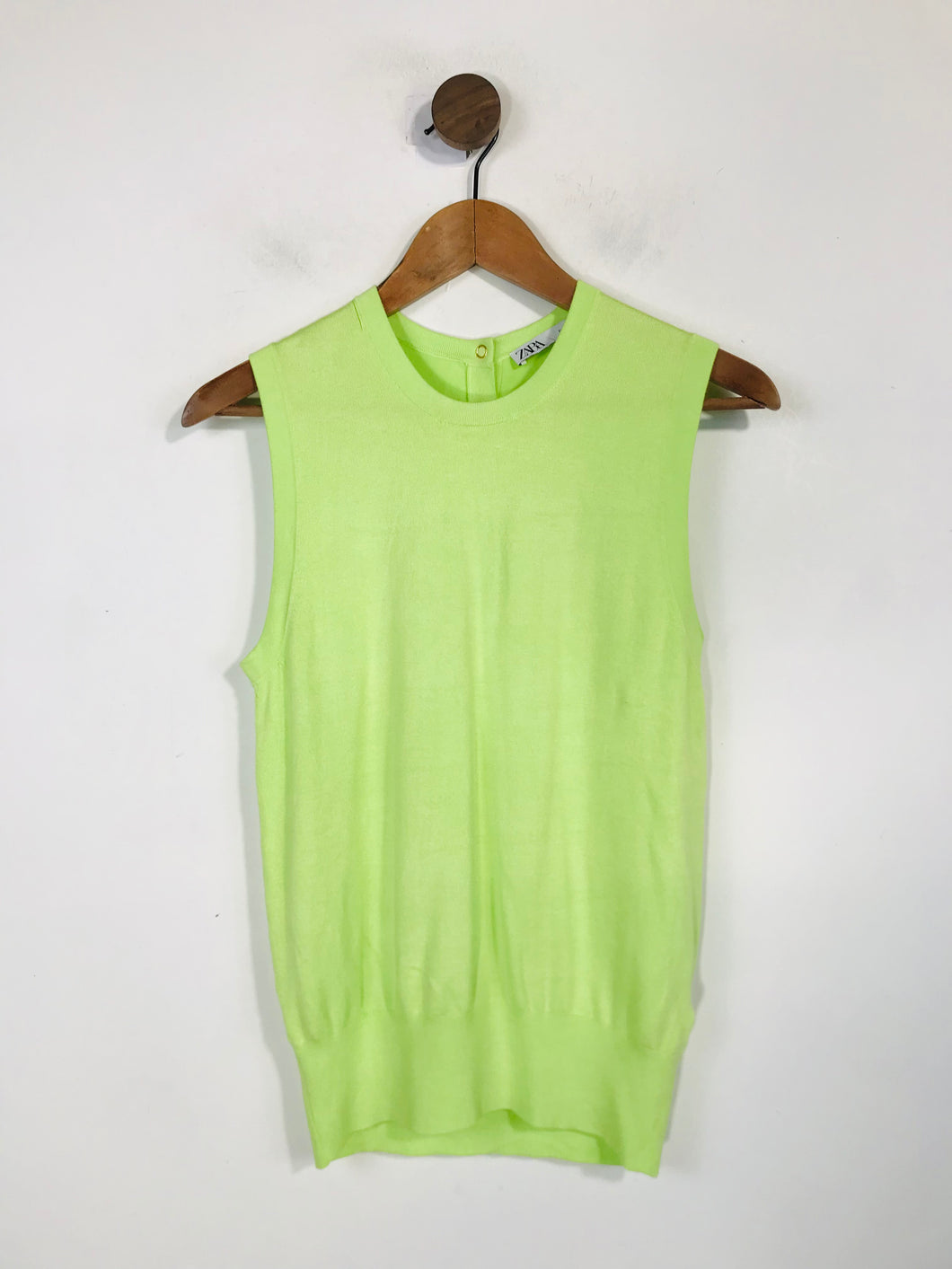 Zara Women's Knit Tank Top | M UK10-12 | Green