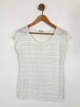 Load image into Gallery viewer, Reiss Women&#39;s Striped Frills Tank Top | S UK8 | White
