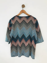 Load image into Gallery viewer, Madeleine Women&#39;s Metallic Zigzag Stripe T-Shirt | UK22 | Multicolour
