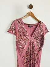 Load image into Gallery viewer, Antik Batik Women&#39;s Silk Sequin A-Line Dress | S UK8 | Pink
