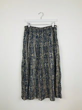 Load image into Gallery viewer, Monsoon Women’s A-Line Midi Skirt | UK16 | Blue Print

