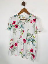 Load image into Gallery viewer, Phase Eight Women&#39;s Floral Blouse | UK10 | White

