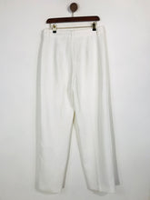 Load image into Gallery viewer, Zara Women&#39;s Striped High Waist Casual Trousers | L UK14 | White

