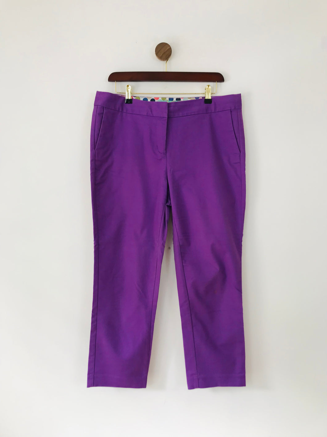 Boden Women's Chinos Trousers | UK14 | Purple