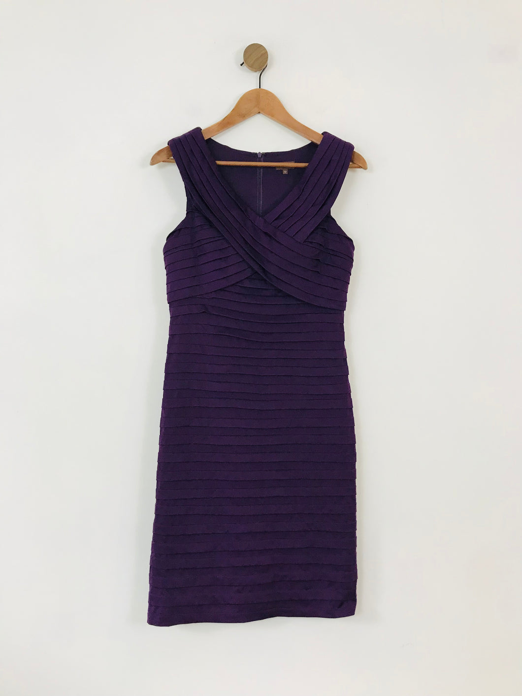 Phase Eight Women's Ribbed Shift Dress | UK12 | Purple