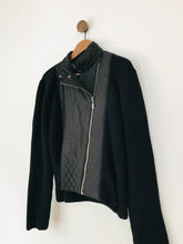 Load image into Gallery viewer, Barbour Women&#39;s Wool Blend Biker Jacket | UK16 | Black
