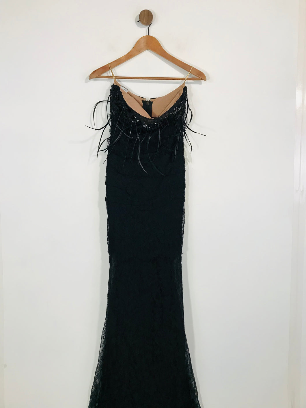 Herve Leger Women's Lace Elegant Maxi Dress NWT | S UK8 | Black