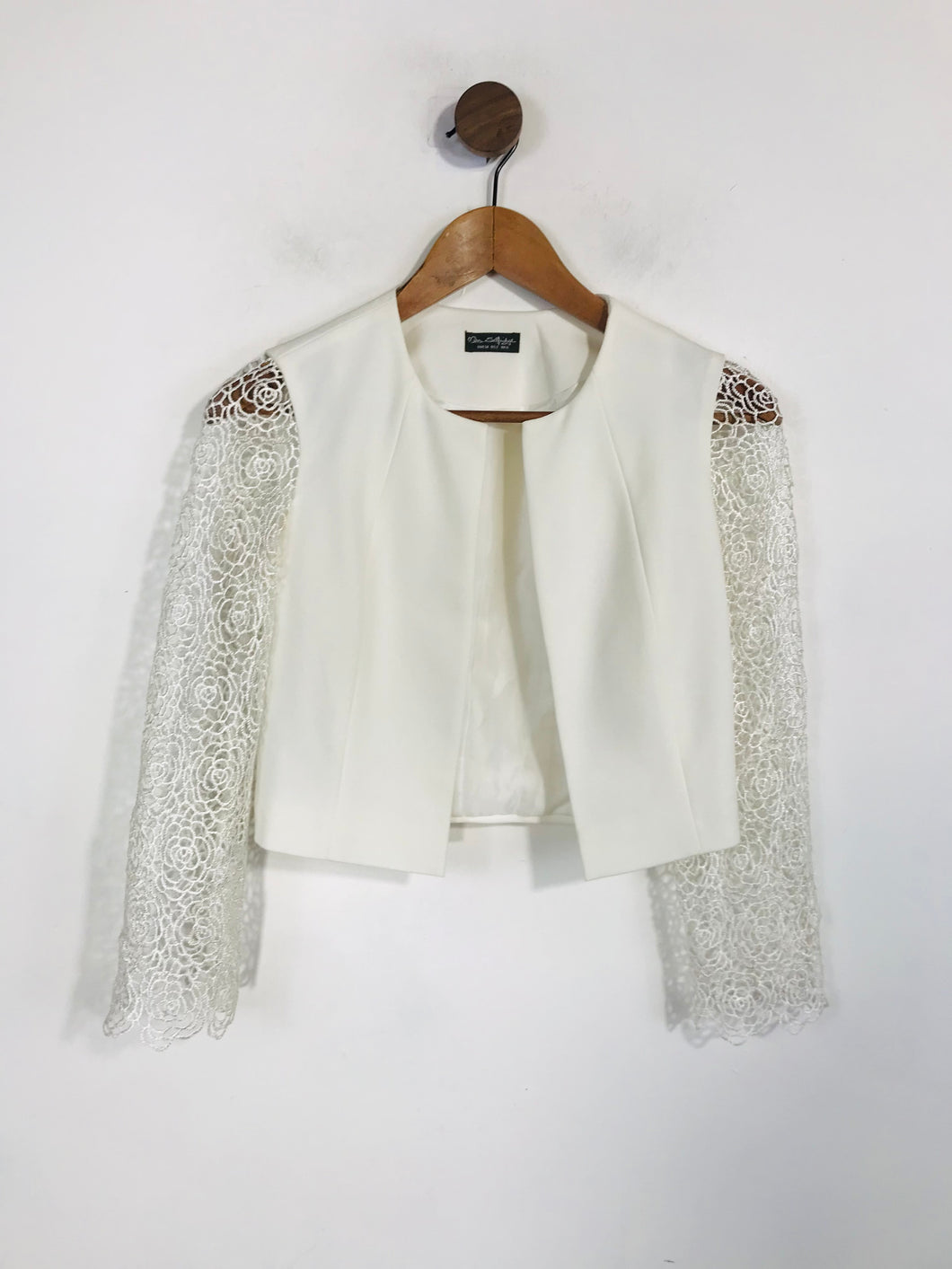 Miss Selfridge Women's Lace Blazer Jacket | UK6 | White