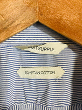 Load image into Gallery viewer, Suitsupply Men&#39;s Egyptian Cotton Button-Up Shirt | 16.5 | Blue
