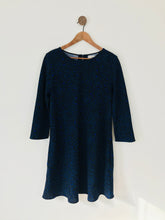 Load image into Gallery viewer, Hush Women’s Leopard Print Shift Dress | UK12 | Blue
