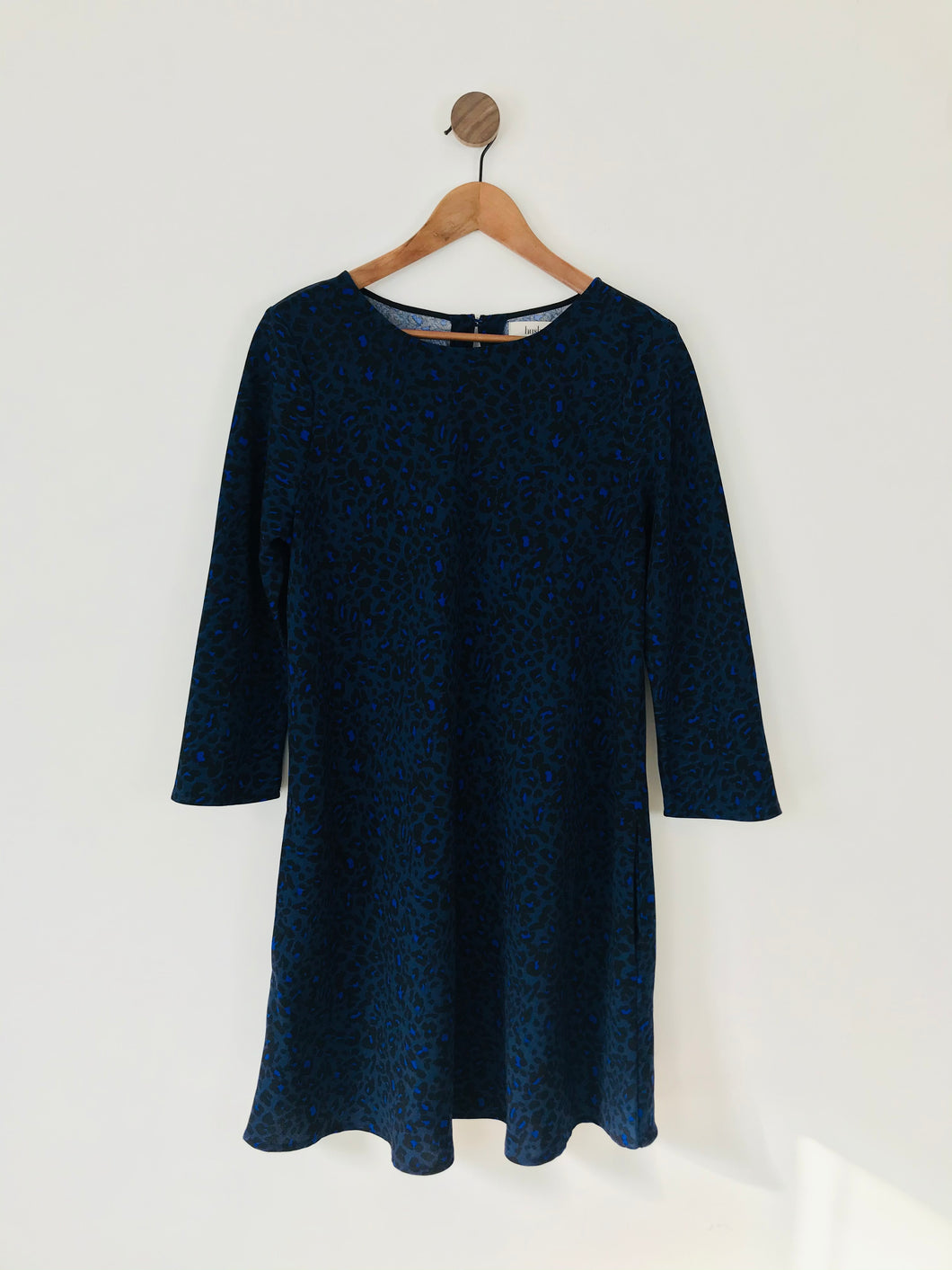 Hush Women’s Leopard Print Shift Dress | UK12 | Blue