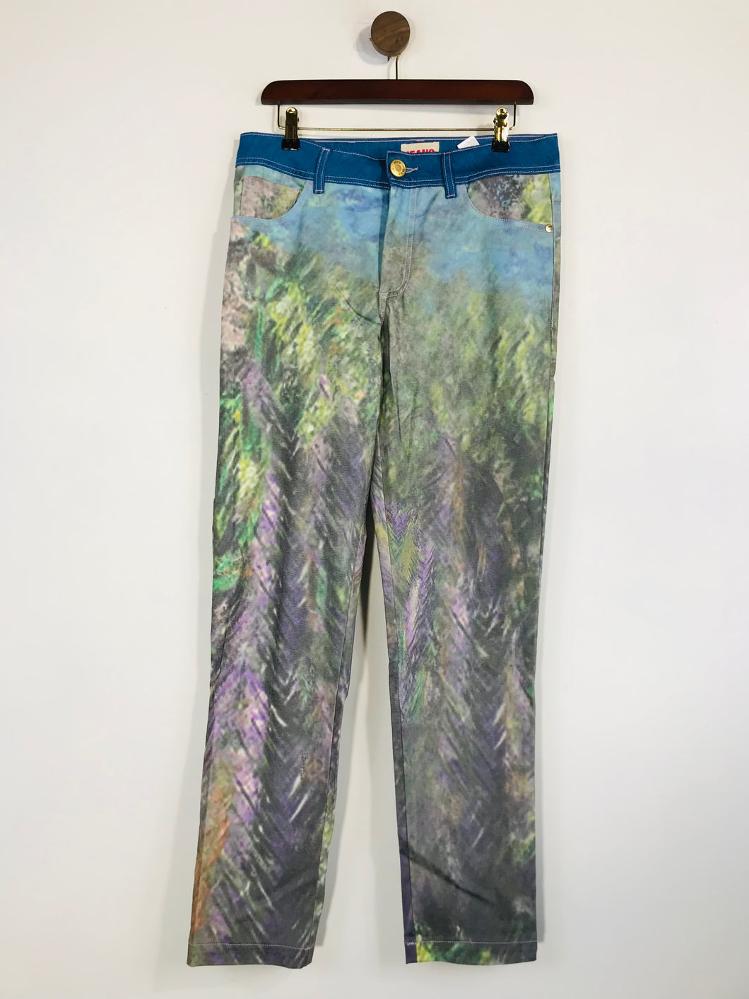 Jota Mas Ge Women's Floral Jeggings Jeans | EU44 UK16 | Multicoloured