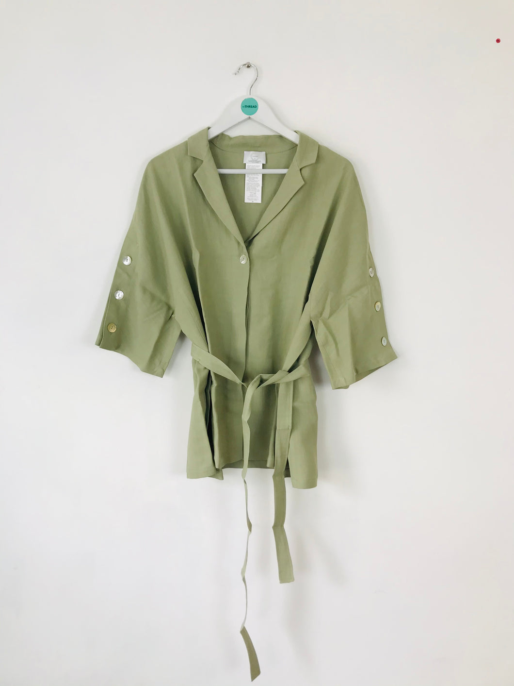 Voyage By Marina Rinaldi Women’s Short Sleeve Blouse Shirt | UK20 | Green