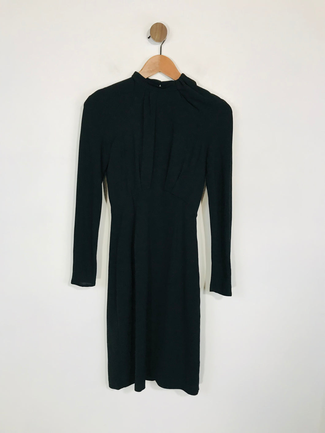 Reiss Women's High Neck Smart A-Line Dress | UK6 | Black