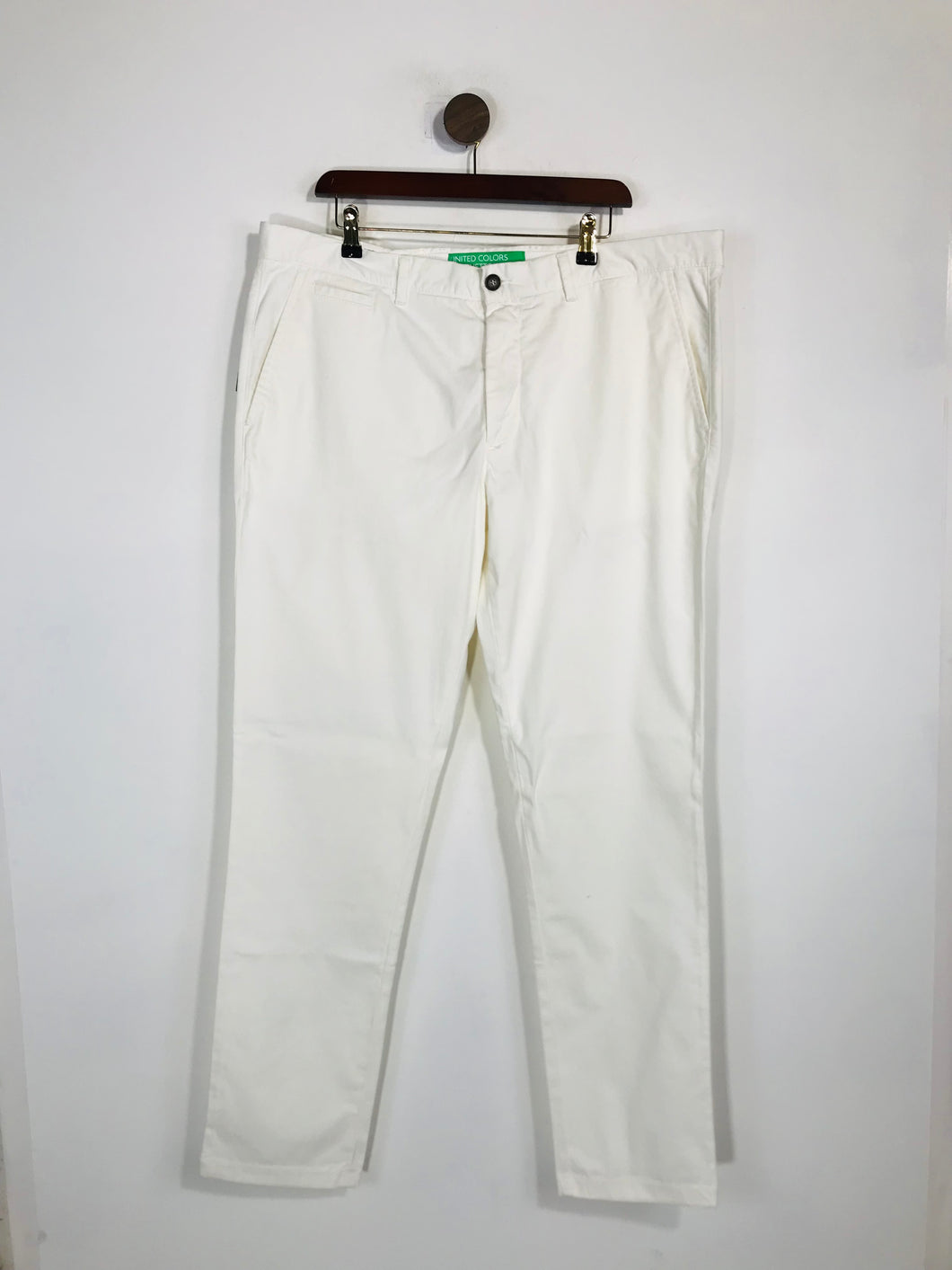 United Colors of Benetton Men's Chinos Trousers NWT | 56 | White