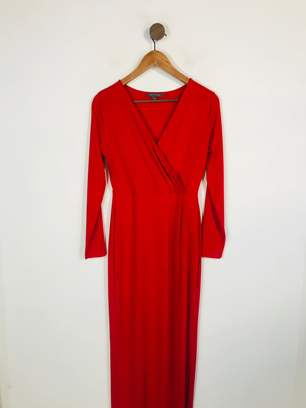 French Connection Women's Wrap Maxi Dress | UK10 | Red