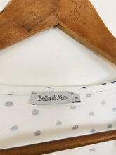 Load image into Gallery viewer, Bella di Notte Women&#39;s Polka Dot T-Shirt | UK16 | White

