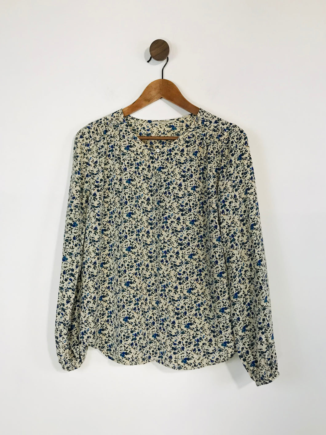 Gerard Darel Women's Floral Long Sleeve Blouse | 36 UK8 | Blue